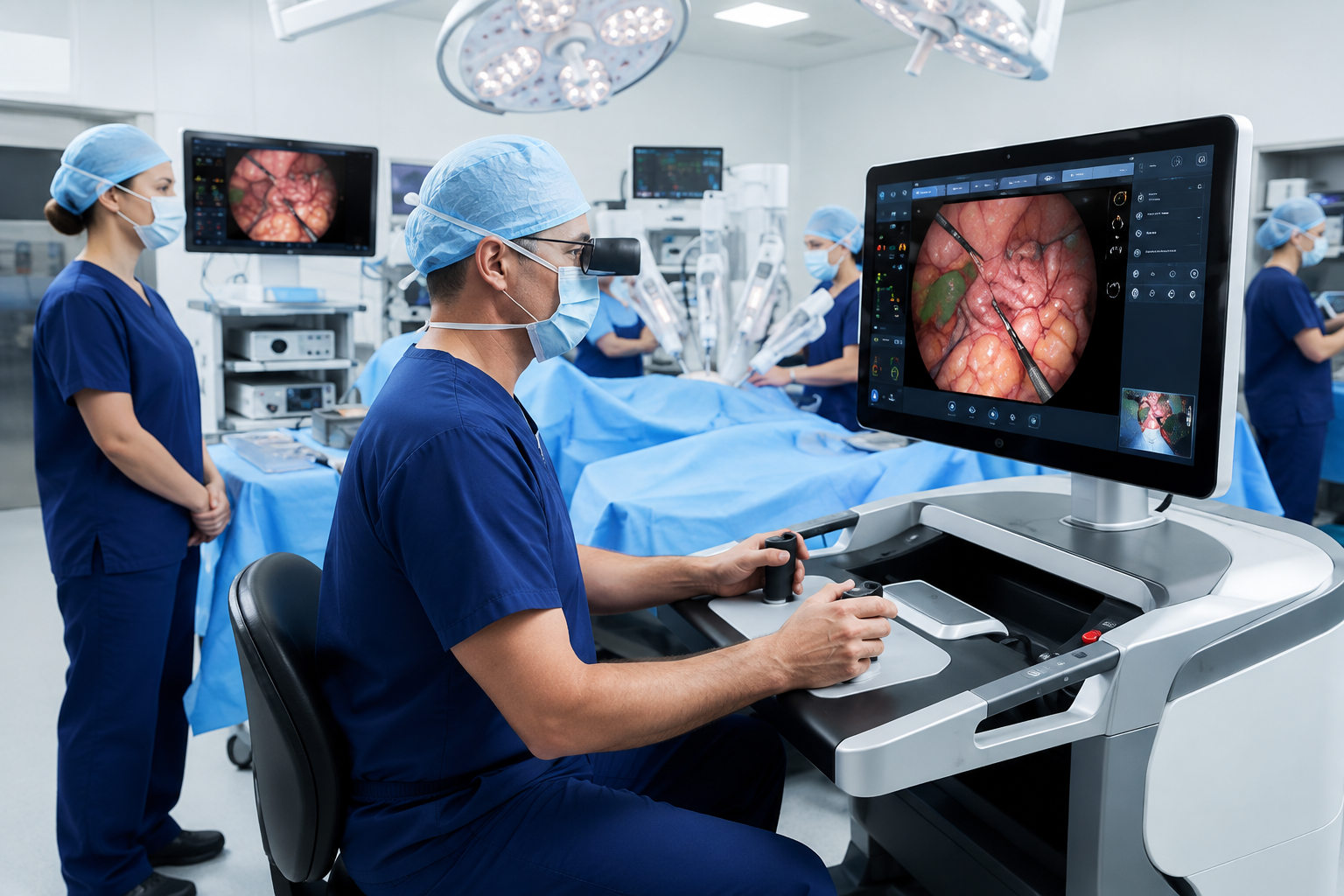 Novo Robotic surgical team at the console